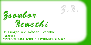 zsombor nemethi business card